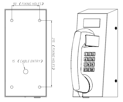 Drawing JR212-FK Teléfono Antivandalico Vozell