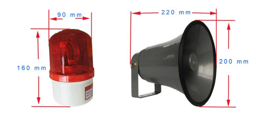 Bocina y Luz LED para telefono Industrial JR101-FK-HB